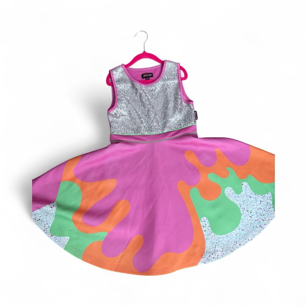 JoJo Siwa Silver and Pink Dance Dress